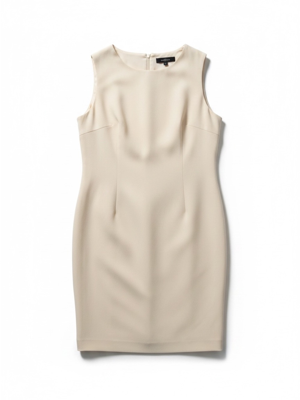 Field Manor Modern Classics 100% Silk Sleeveless‎ Sheath Dress Cream Size 14